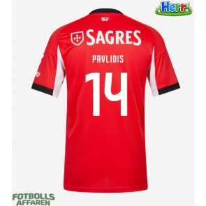 Benfica Vangelis Pavlidis #14 Hemmatröja 2025-26 Kortärmad